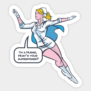 NURSE SUPERHERO Sticker